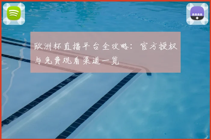 欧洲杯直播平台全攻略：官方授权与免费观看渠道一览